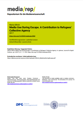 Media Use during Escape. A Contribution to Refugees' Collective Agency.png